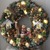 Guirlanda Decoração Natalina Luxo com Led 55CM