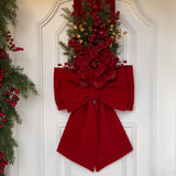 Escapulário Natalino Vermelho Luxo com Laço Grande