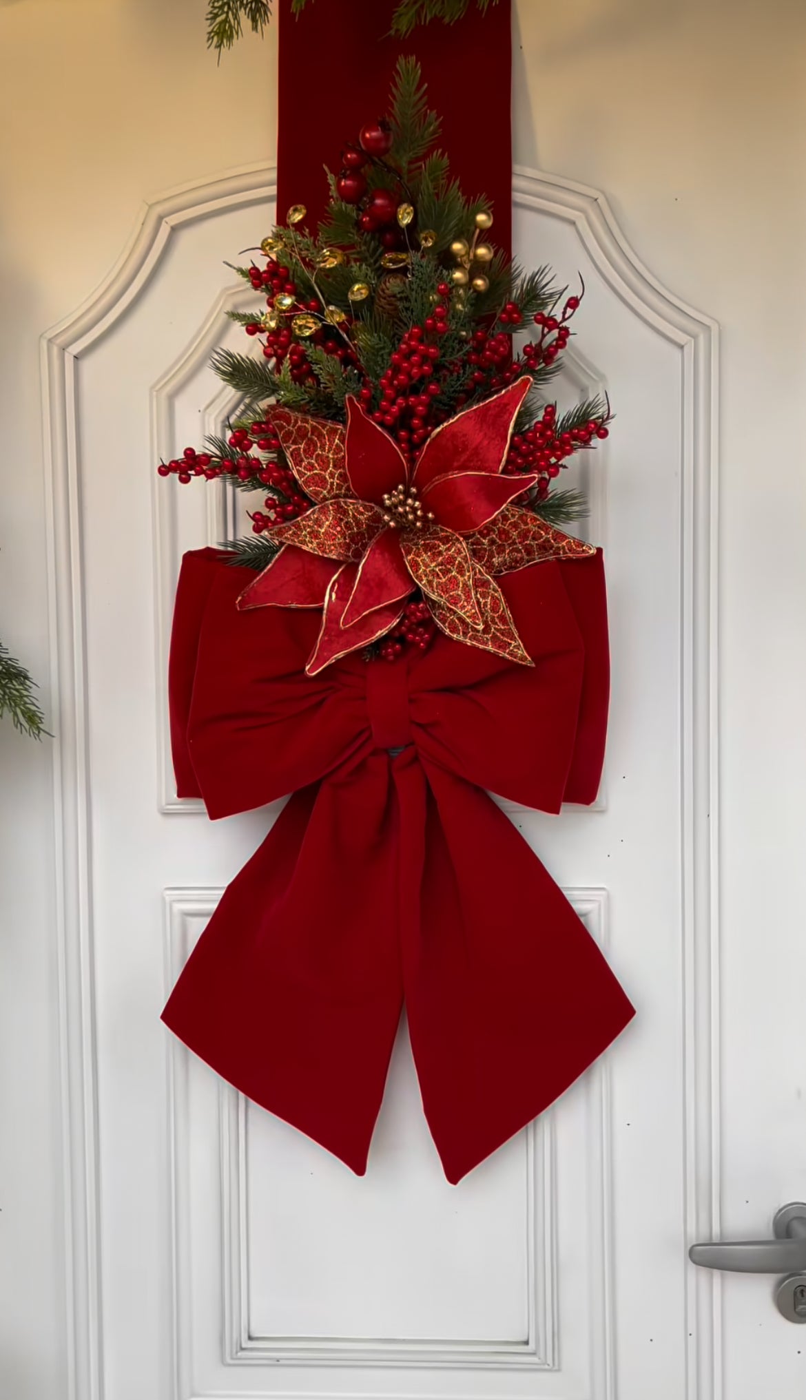 Escapulário Natalino Vermelho com Estrela