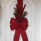 Escapulário Natalino Vermelho Bordô Elegante