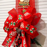 Escapulário Natalino Vermelho com Balas