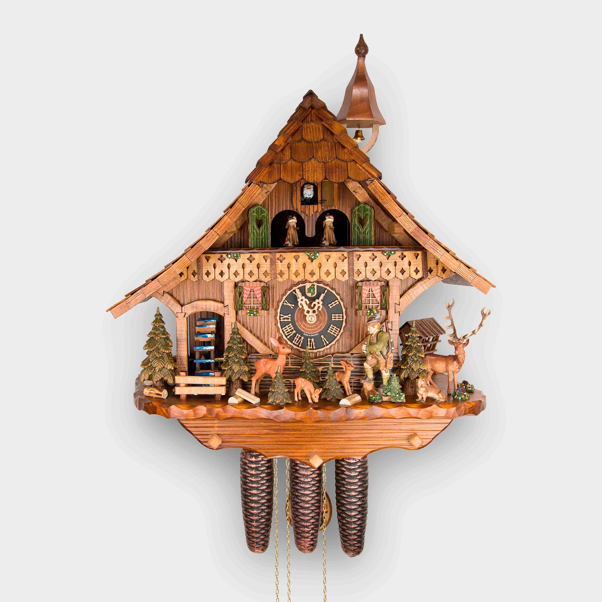 Relógio Cuco Chalé Musical do Caçador