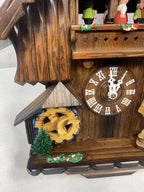 Relógio Cuco Musical Suíço Alemão Floresta Negra Moinho Casa 7514-15-