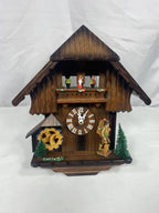 Relógio Cuco Musical Suíço Alemão Floresta Negra Moinho Casa 7514-15-