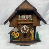 Relógio Cuco Musical Suíço Alemão Floresta Negra Moinho Casa 7514-15-