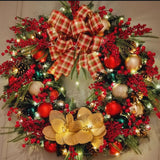 Guirlanda Decoração Natal Com Led Brilhante 65CM