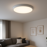 Plafon LED Redondo 40cm Branco Luz Fria Sobrepor