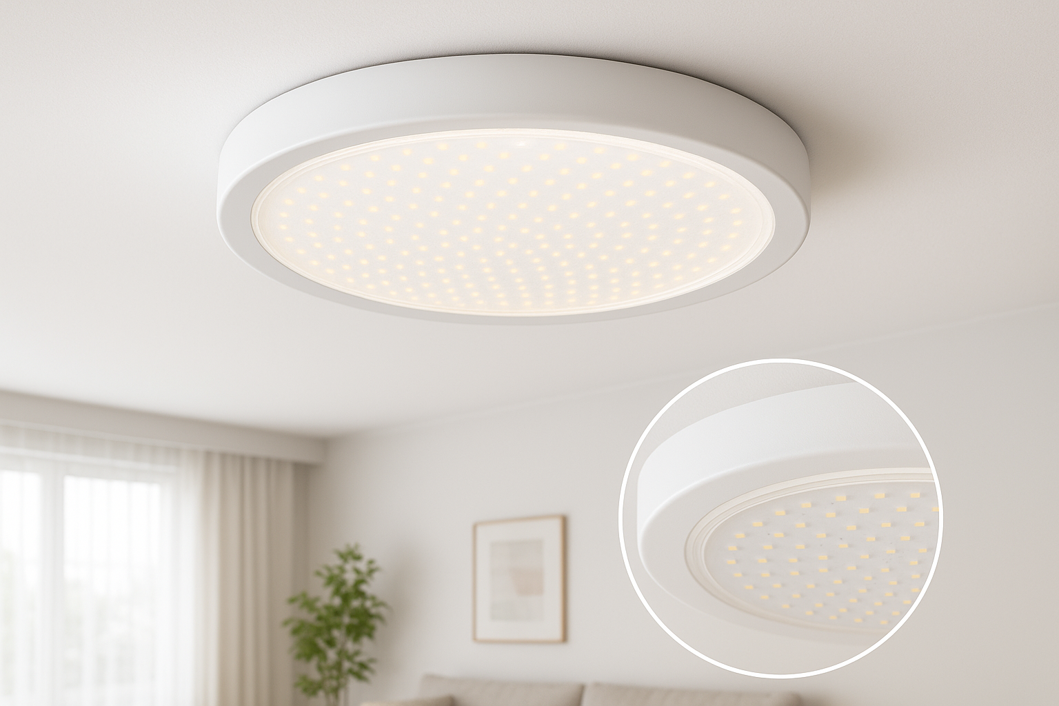 Plafon LED - Detalhe Panel