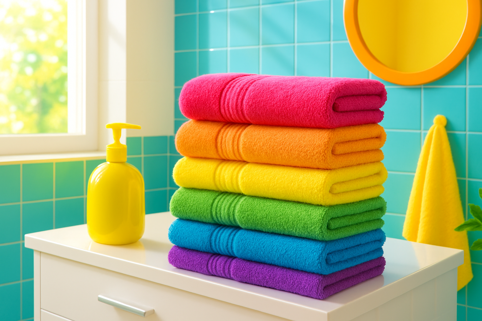 Banheiro Colorido Alegre