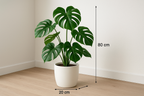 Monstera Artificial - Vista 3/4