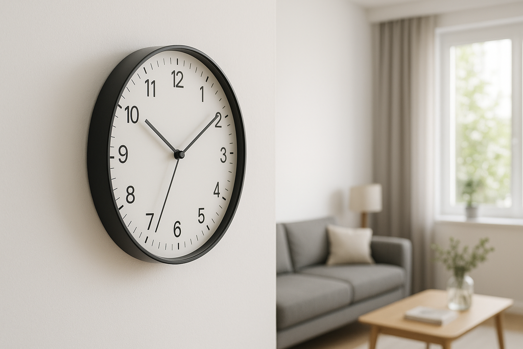 Relógio Minimalista - Vista Lateral