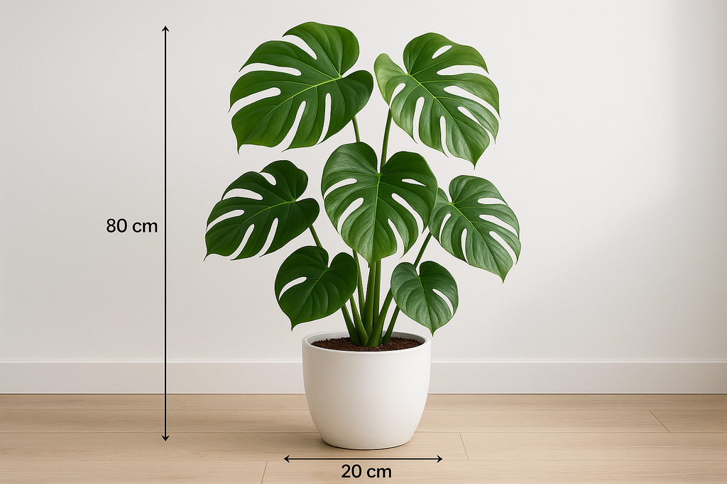 Monstera Artificial - Vista Frontal