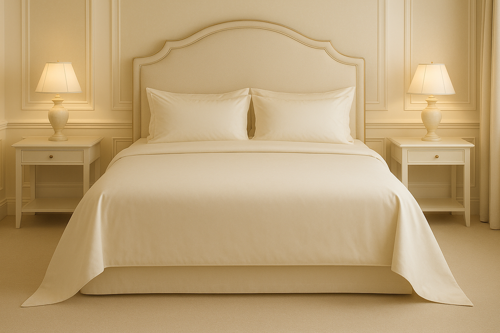 Lençol King na Cama