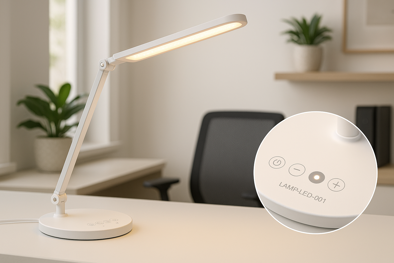 Luminária LED - Detalhe Touch