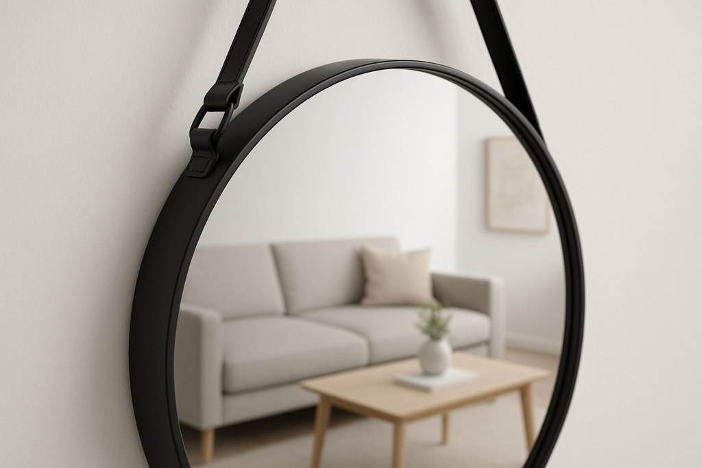 Espelho Redondo - Detalhe Moldura