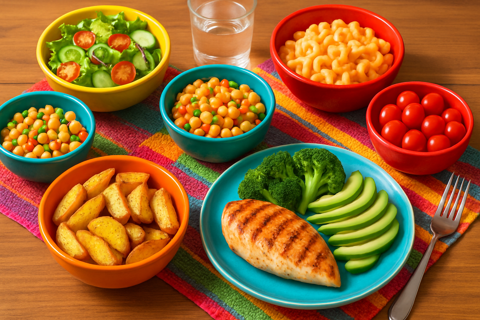 Mesa Colorida Alegre