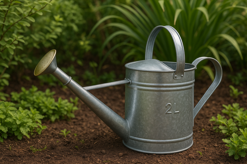 Regador Metal - Vista Lateral