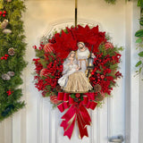 Guirlanda De Natal Sagrada Família C/ Led 65cm