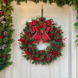 Guirlanda de Natal 60cm Farmhouse c/ led